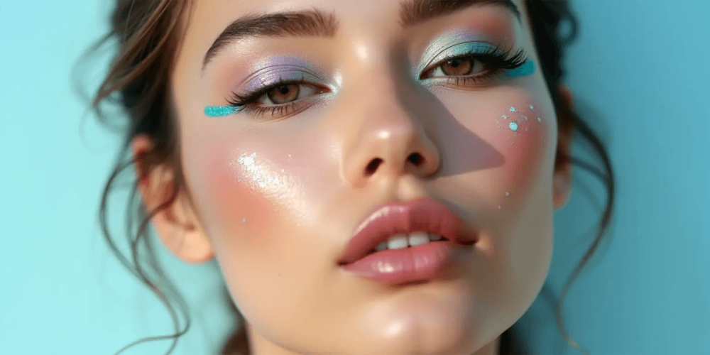 ترند «خط چشم گرافیکی» و ترکیب آن با آرایش لب ملایم