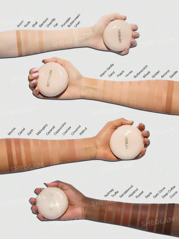  کوشن فونداسیون لانگ لاستینگ شیگلم SHEGLAM Lock & Go Long‑Lasting Cushion Foundation 